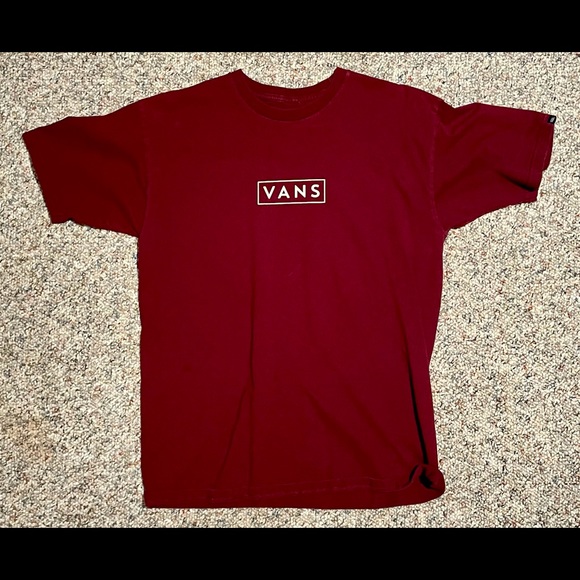 Vans Burgundy T-Shirt. - Picture 1 of 2